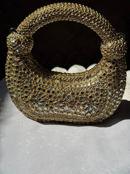 KUNDAN clutches SMALL | available in different designs & colours