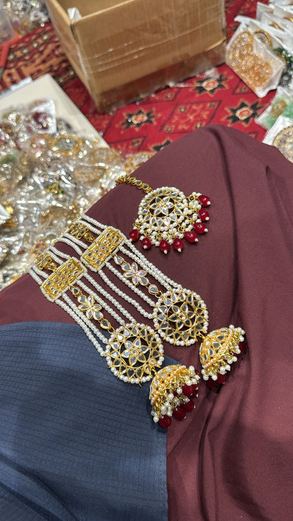 AYZA - Sahara jhumke with tikka | available in 9 colours