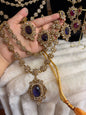 RIYA - Double layered Necklace set with earrings and tikka | 10 colours available
