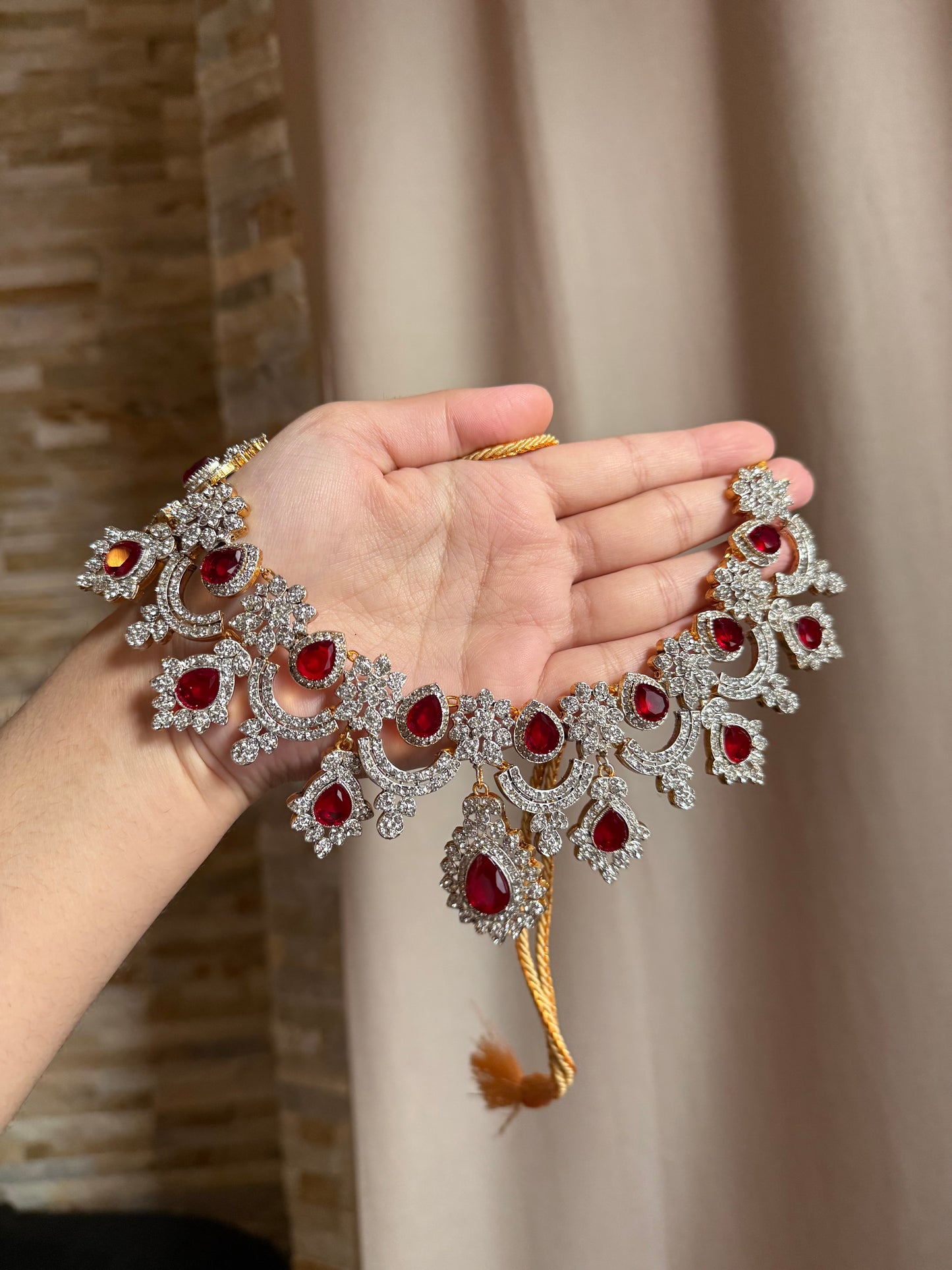 HILAL - Necklace set with Earrings & tikka | available in 9 colours