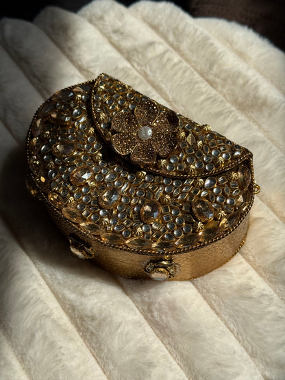 Kundan clutch bags | with chain available in 13 colours