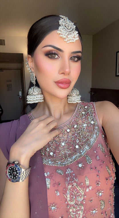 Aqsa - Jhumke Tikka set 8 colours available
