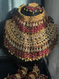 RAVAANI - Hevay Bridal set | Includes: Choker, Necklace, Jhumar, Jhumke, Tikka & Nose Ring | 2 designs available