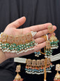 ALAYA - 30 colours available | Choker set with Jhumke and tikka