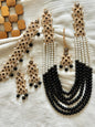 HIRA - 10 colours available | 4 pieces Mala set ~ includes: Mala, choker, earrings and tikka