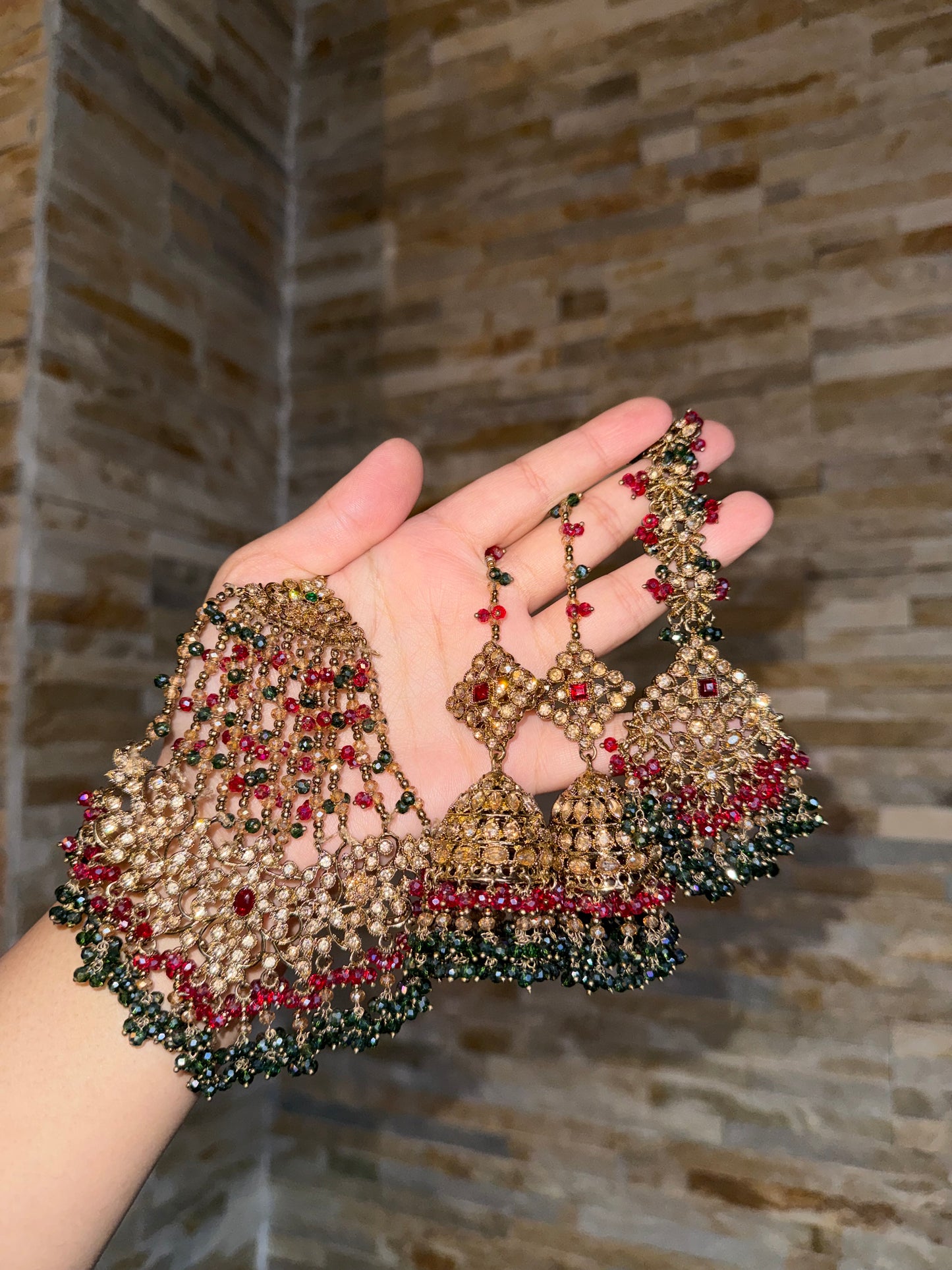 HEER - Jhumar, Jhumke & Tikka set | available in 6 colours