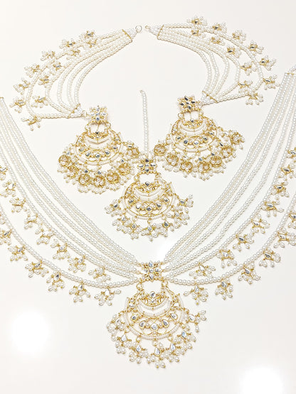 NUR - Mala set with sahara earrings and tikka