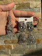 NAQSH - Jhumke Tikka Set with Intricate Design Available in 10 Colours for Stylish Accessories