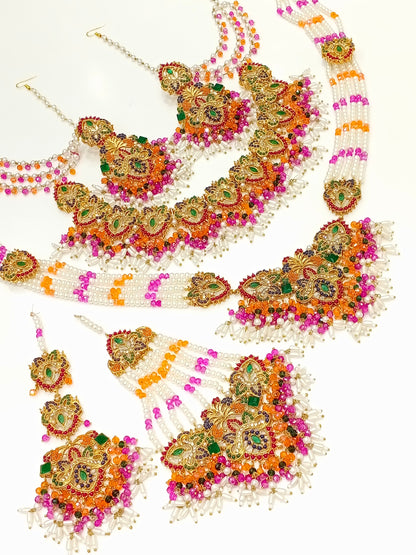 Naimal - Mehndi Bridal set available in 3 colours