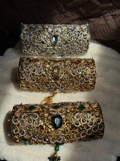 Bridal clutches with chain | available in 3 colours