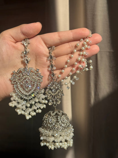 Aqsa - Jhumke Tikka set 8 colours available