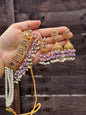 ALAYA - 30 colours available | Choker set with Jhumke and tikka