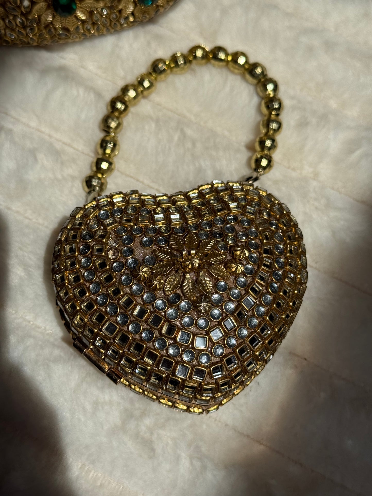 Mini Kundan bag Gold