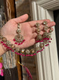 WAFA - Necklace set with jhumke and tikka | available in 10 colours