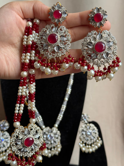 Mehar - Mala with earrings | available in 9 colours