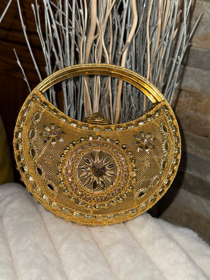 KUNDAN clutches SMALL | available in different designs & colours