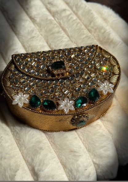 Kundan clutch bags | with chain available in 13 colours