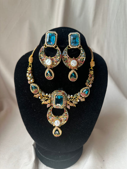 ADAA - Necklace set with earrings | available in 14 colours