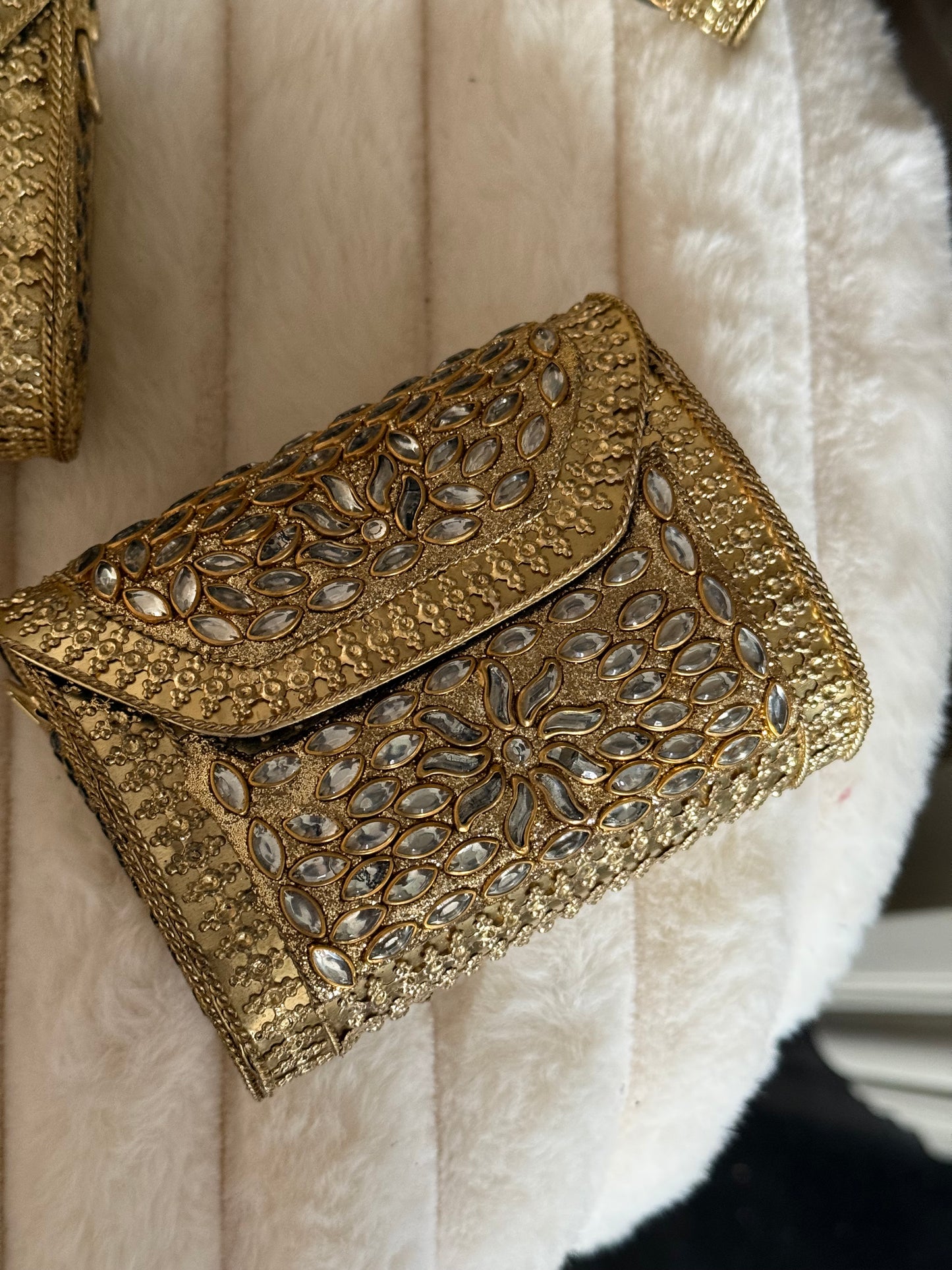 KUNDAN clutches SMALL | available in different designs & colours