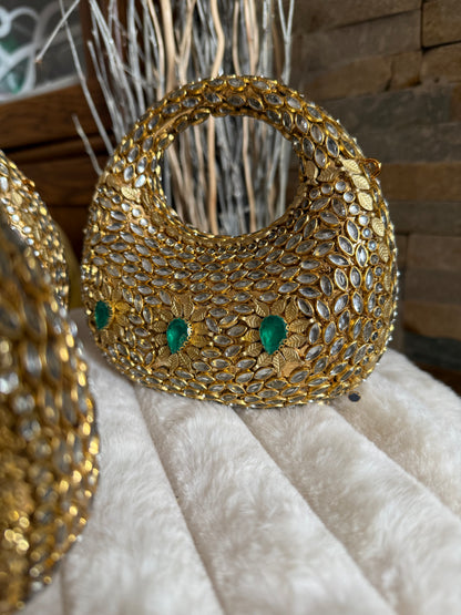 KUNDAN clutches SMALL | available in different designs & colours