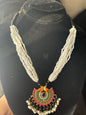 ANSHA - Necklace set with Earrings & Tikka | available in 10 colours