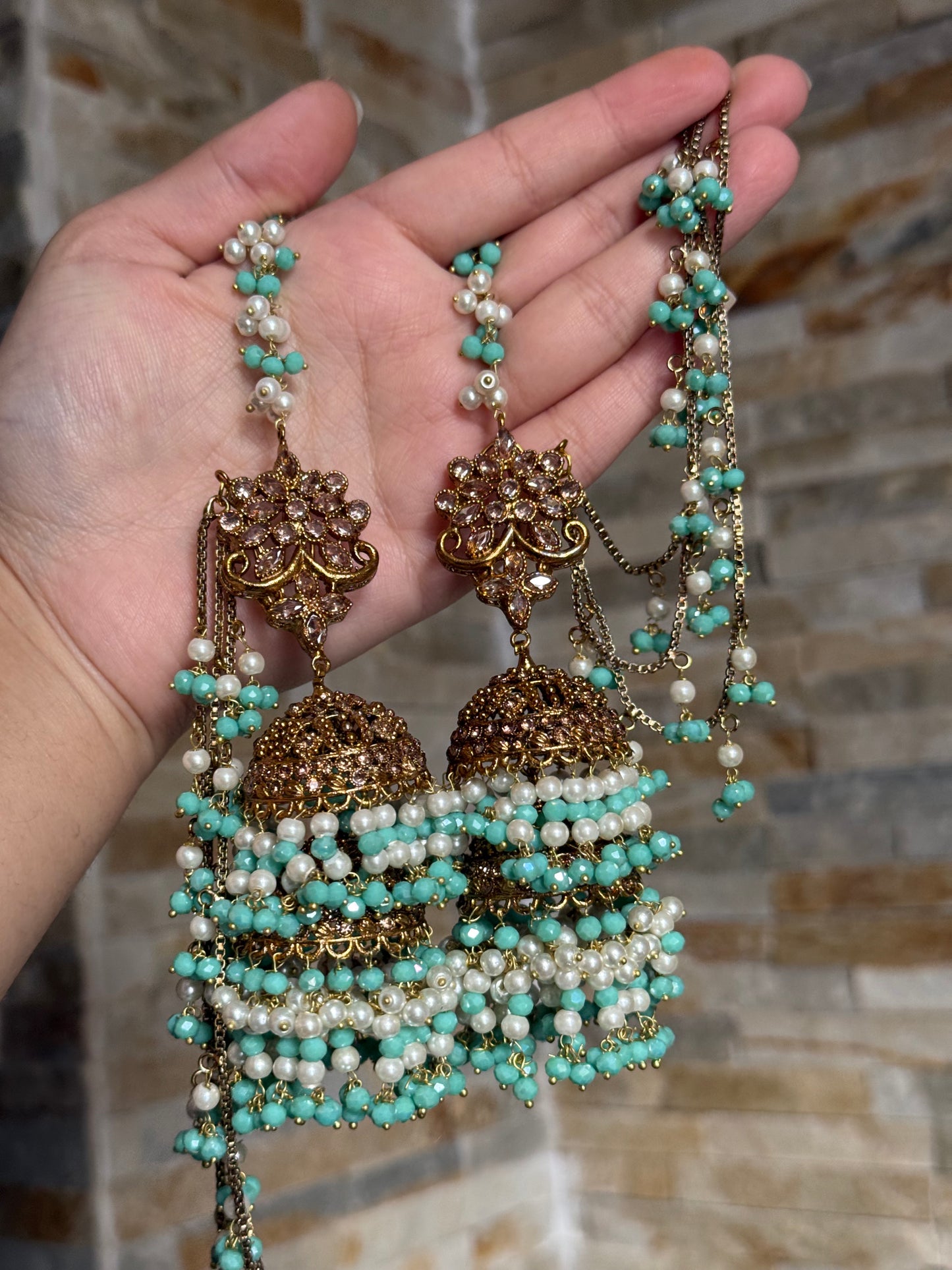 DUA - Sahara Jhumke with tikka | available in 20 colours