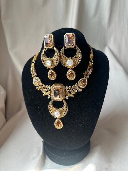 ADAA - Necklace set with earrings | available in 14 colours