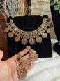 MAHA - AD necklace with earrings and tikka | available in 10 colours