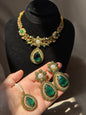 RANIA - Turkish necklace set with earrings and tikka | available in 12 colours