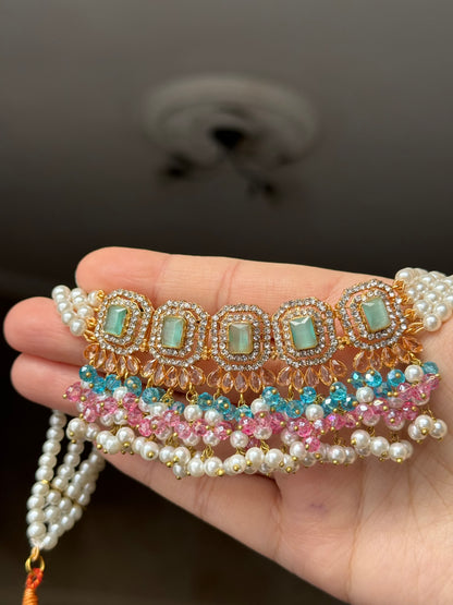 Hania – Choker-Set in 15 atemberaubenden Farben!