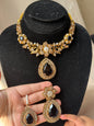RANIA - Turkish necklace set with earrings and tikka | available in 12 colours