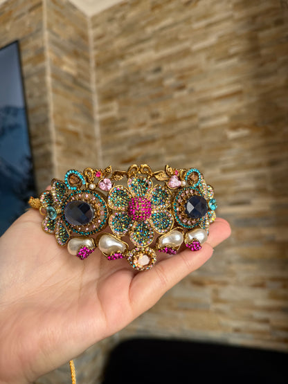 HELEN - Choker set with earrings and tikka | available in 8 colours
