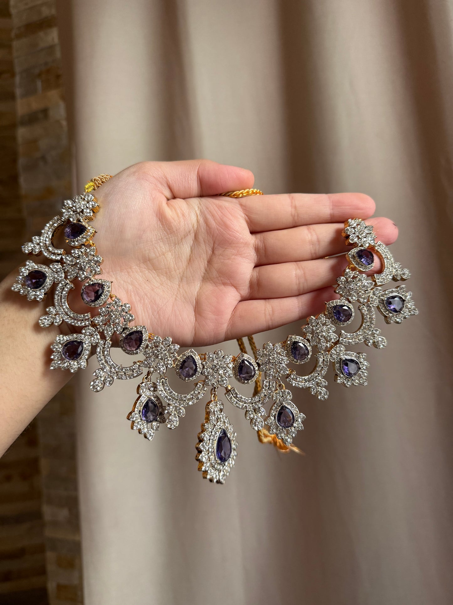 HILAL - Necklace set with Earrings & tikka | available in 9 colours