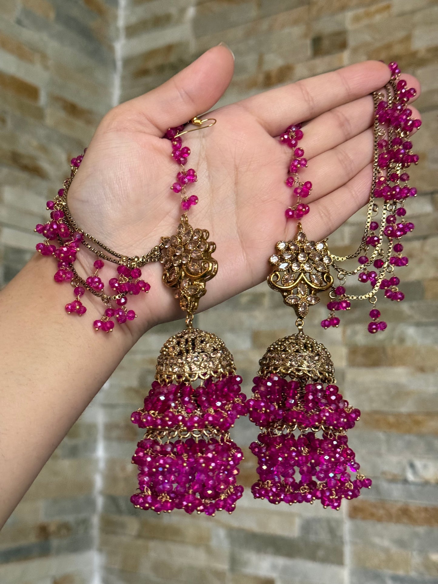 DUA - Sahara Jhumke with tikka | available in 20 colours