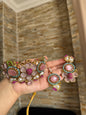 HELEN - Choker set with earrings and tikka | available in 8 colours