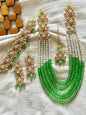 HIRA - 10 colours available | 4 pieces Mala set ~ includes: Mala, choker, earrings and tikka