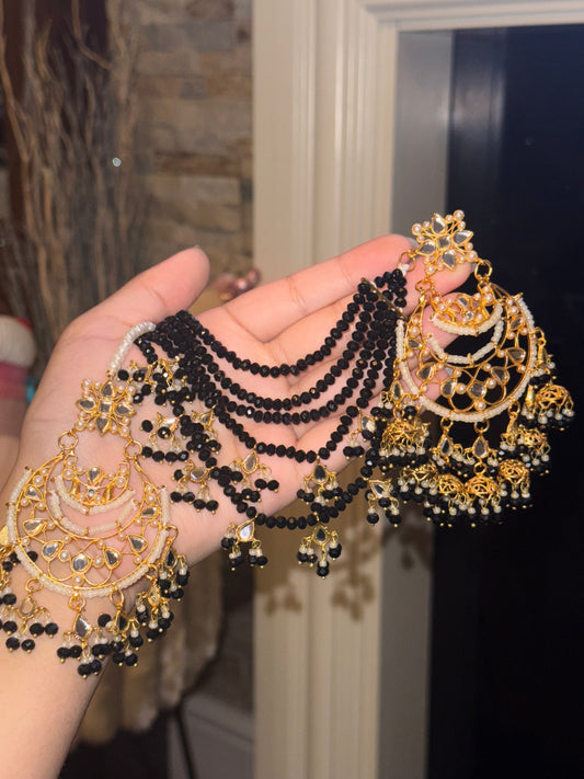 HEND - Sahara Earrings with Tikka | available in 19 colours