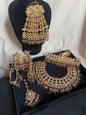 Haneen - Heavy Bridal includes: Necklace, Choker, Oversized Jhumar, Jhumke and tikka
