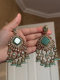 DERIN - Earrings & Tikka set | available in 11 colours | Ammysglamour