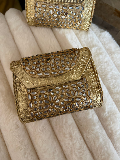 KUNDAN clutches SMALL | available in different designs & colours