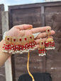 ALAYA - 30 colours available | Choker set with Jhumke and tikka