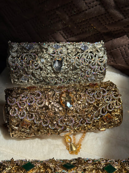 Bridal clutches with chain | available in 3 colours