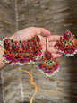 MARJAAN - Choker set with Earrings & Tikka | available in 10 colours