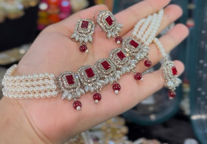 Afreen - Small choker set 11 Colours available