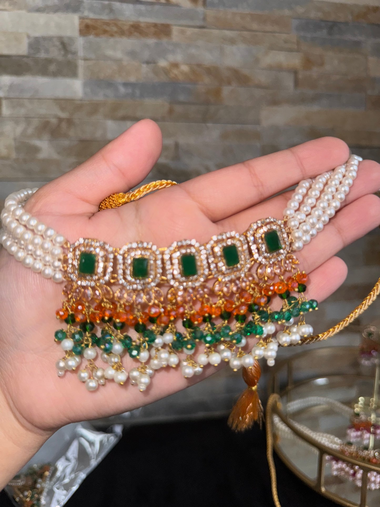Hania – Choker-Set in 15 atemberaubenden Farben!