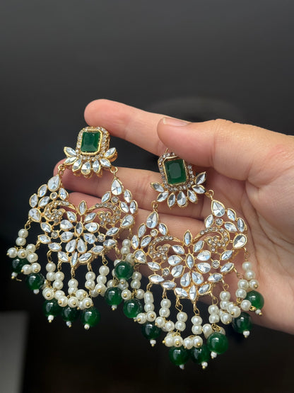 Ruksar - 4 pieces choker set with jhumar, earrings and tikka available in 9 colours