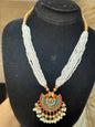 ANSHA - Necklace set with Earrings & Tikka | available in 10 colours
