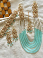 HIRA - 10 colours available | 4 pieces Mala set ~ includes: Mala, choker, earrings and tikka