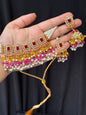 ALAYA - 30 colours available | Choker set with Jhumke and tikka
