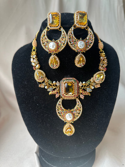 ADAA - Necklace set with earrings | available in 14 colours
